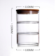 Stackable Glass Jars 3-Tier